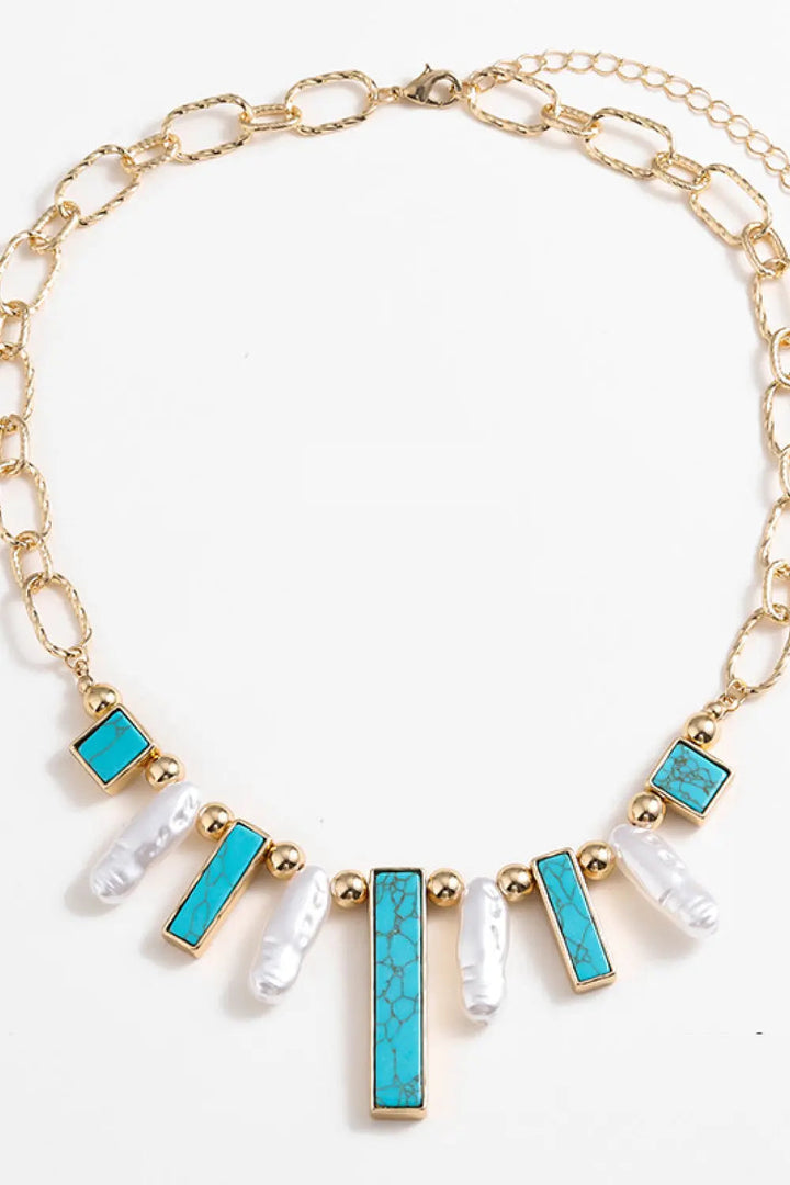 LOVCIA Turquoise Alloy Necklace