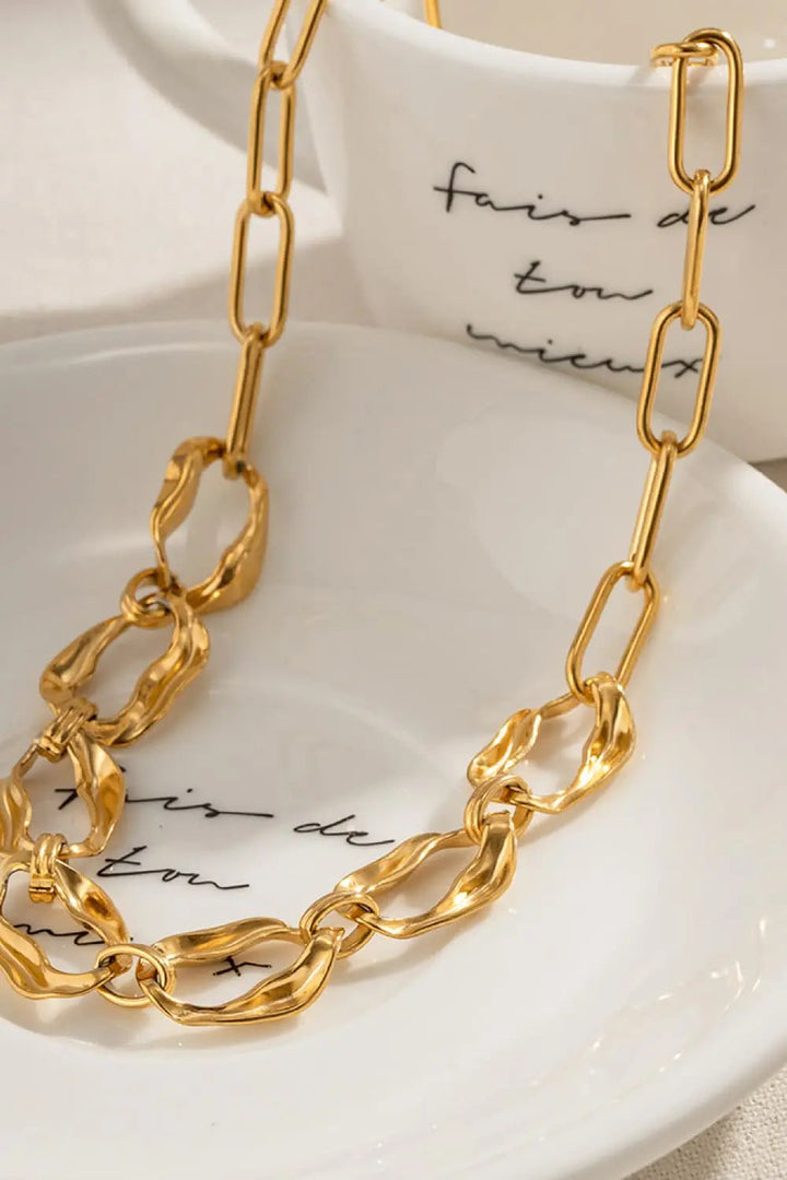 18K Gold-Plated Stainless Steel Necklace LOVCIA