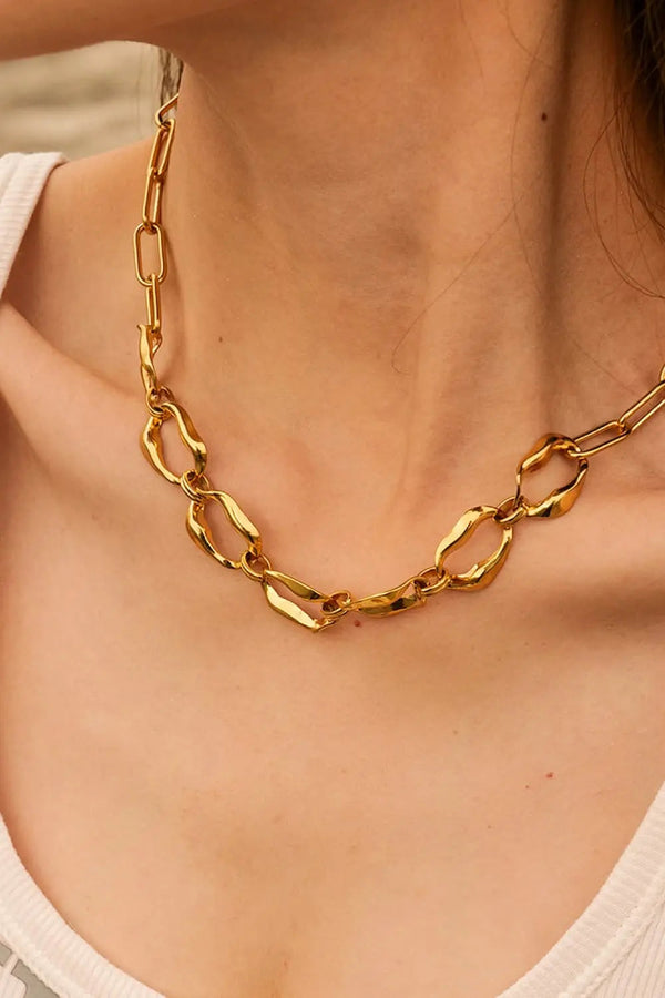 18K Gold-Plated Stainless Steel Necklace LOVCIA