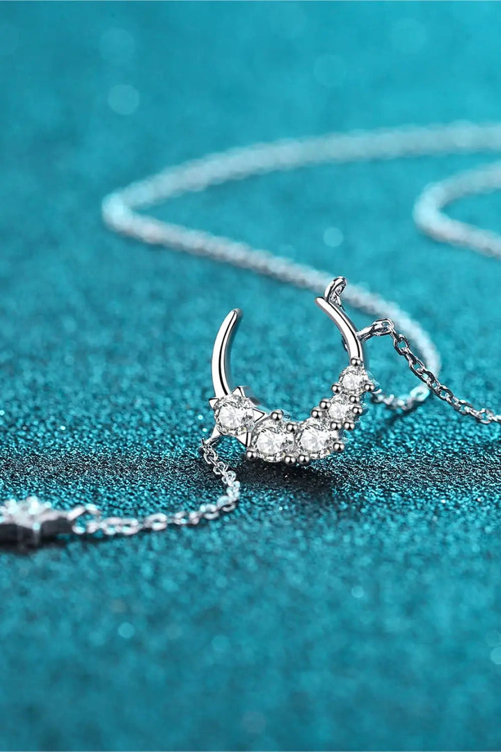 LOVCIA Star & Moon Moissanite Necklace