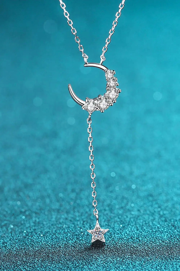 LOVCIA Star & Moon Moissanite Necklace