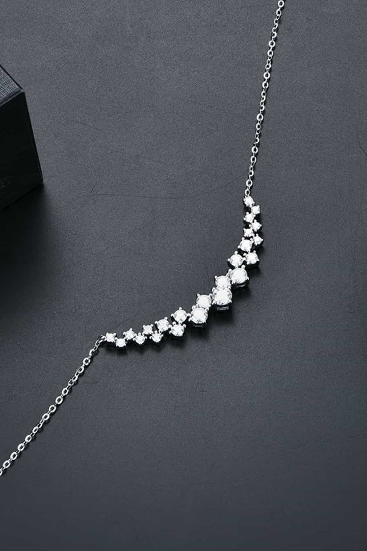 1.64 Carat Moissanite 925 Sterling Silver Necklace LOVCIA