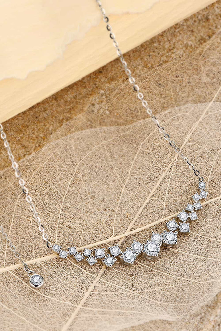 1.64 Carat Moissanite 925 Sterling Silver Necklace LOVCIA