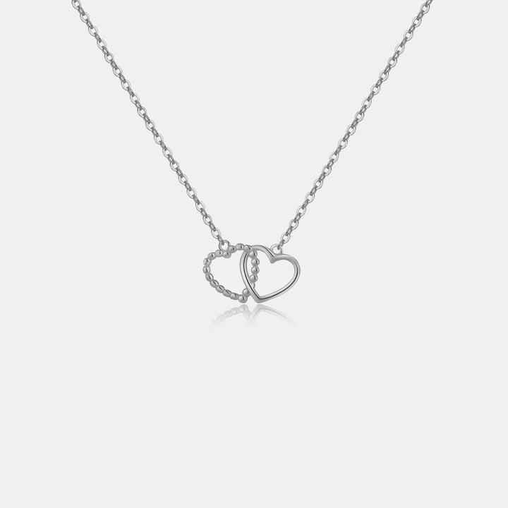 LOVCIA Heart Shape Spring Ring Closure Necklace