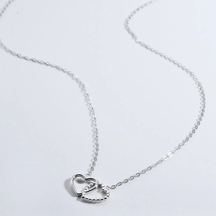 LOVCIA Heart Shape Spring Ring Closure Necklace