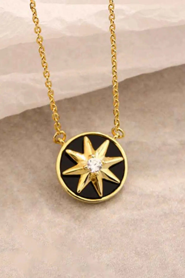 LOVCIA Cubic Zirconia Star Pendant Necklace