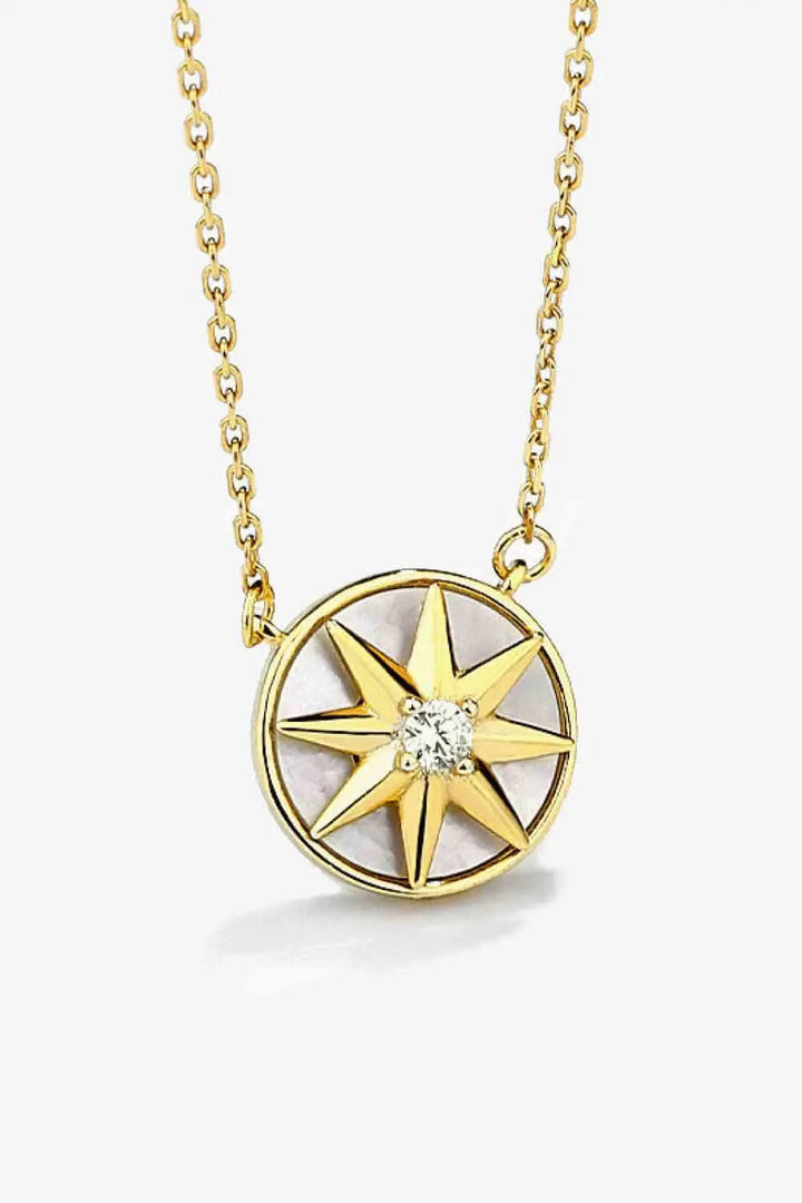 LOVCIA Cubic Zirconia Star Pendant Necklace