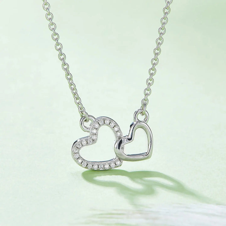 LOVCIA Moissanite 925 Sterling Silver Heart Necklace