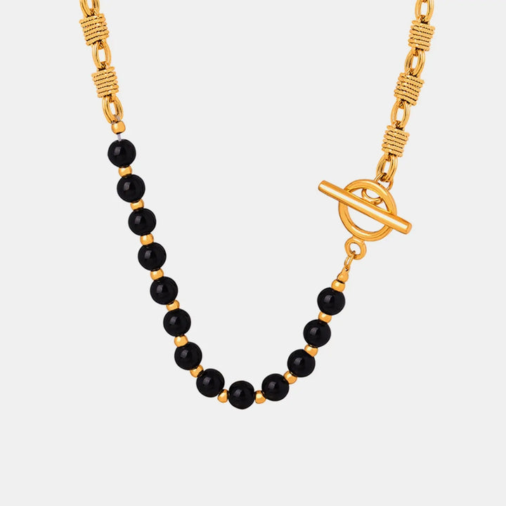 LOVCIA Bead Detail 18K Gold-Plated Necklace