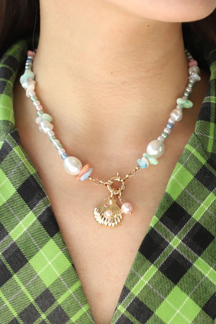 LOVCIA Colorful Synthetic Pearl Necklace