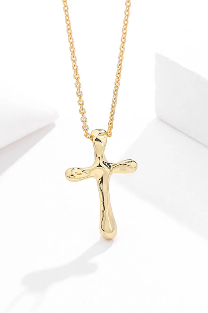 LOVCIA Cross Pendant 925 Sterling Silver Necklace