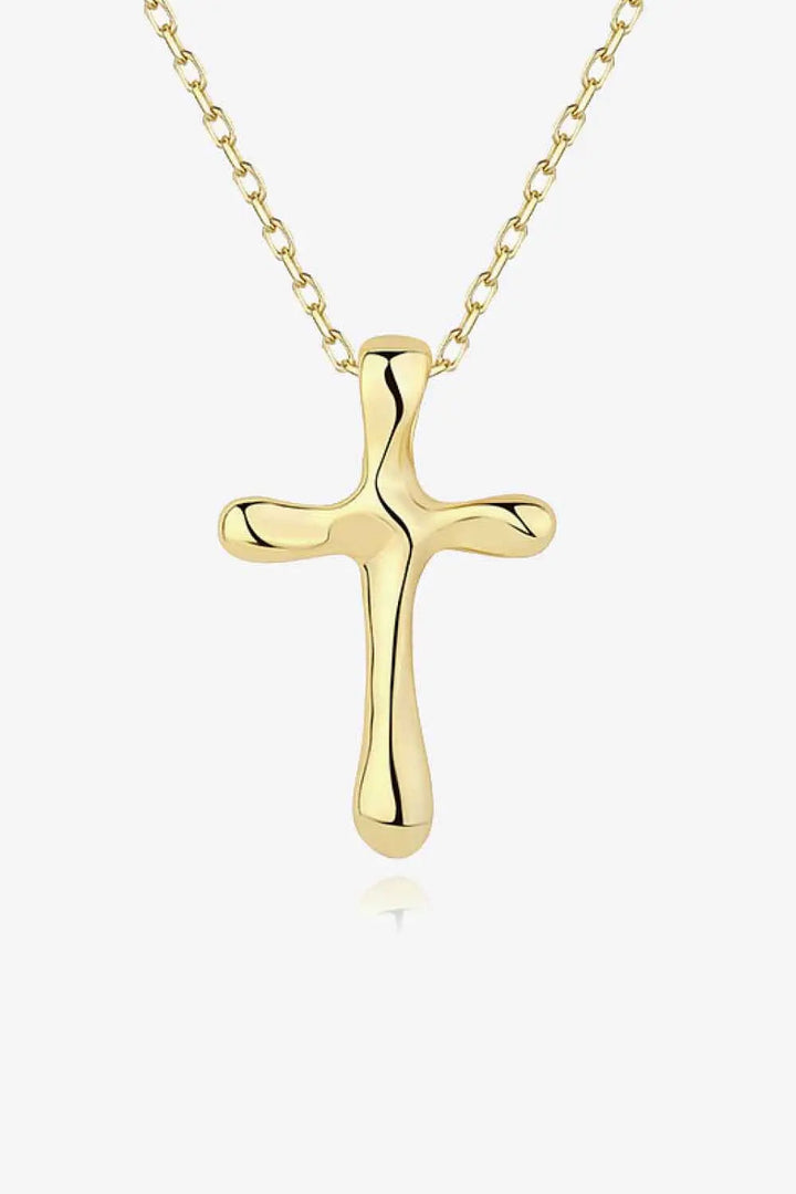 LOVCIA Cross Pendant 925 Sterling Silver Necklace