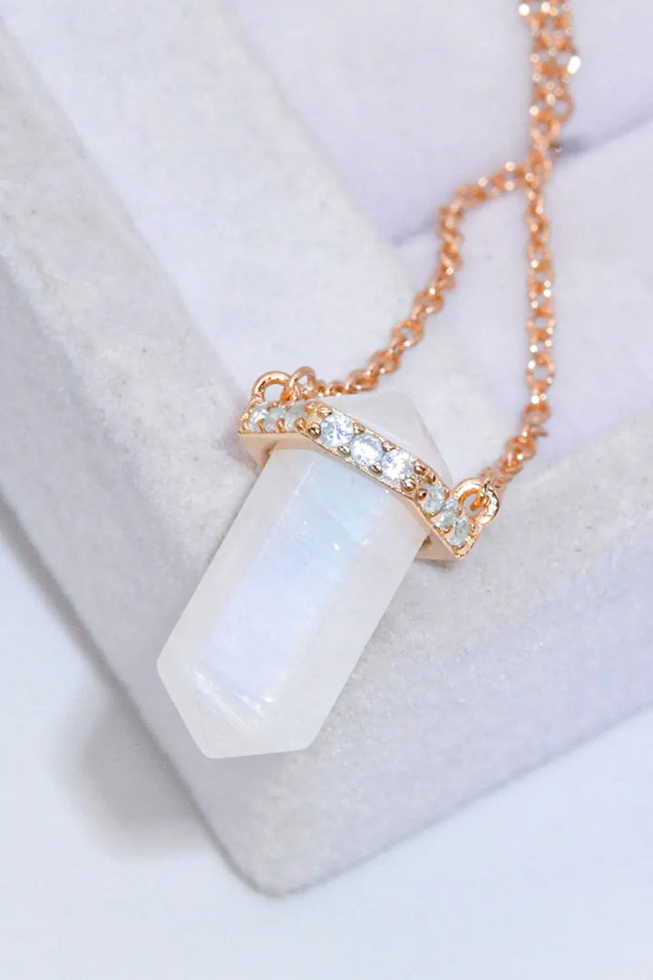 LOVCIA Natural Moonstone Chain-Link Necklace