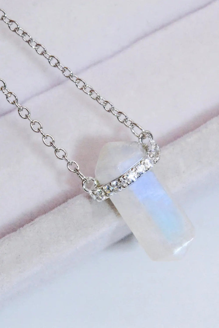 LOVCIA Natural Moonstone Chain-Link Necklace