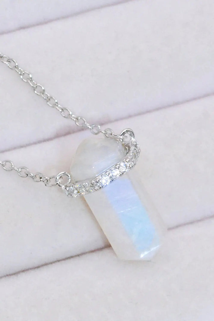 LOVCIA Natural Moonstone Chain-Link Necklace