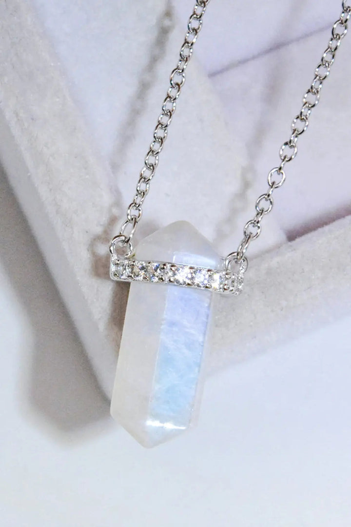 LOVCIA Natural Moonstone Chain-Link Necklace