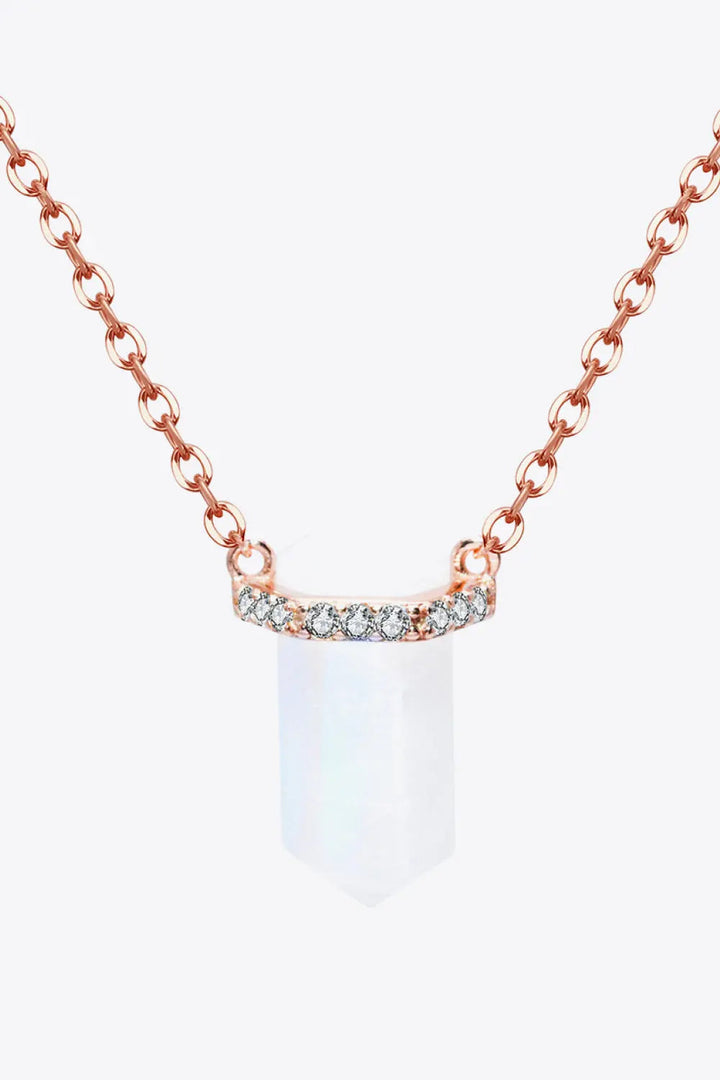 LOVCIA Natural Moonstone Chain-Link Necklace