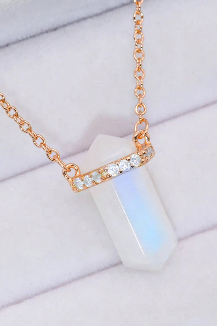 LOVCIA Natural Moonstone Chain-Link Necklace