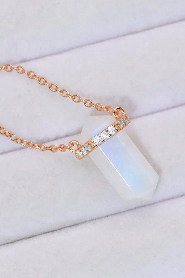 LOVCIA Natural Moonstone Chain-Link Necklace