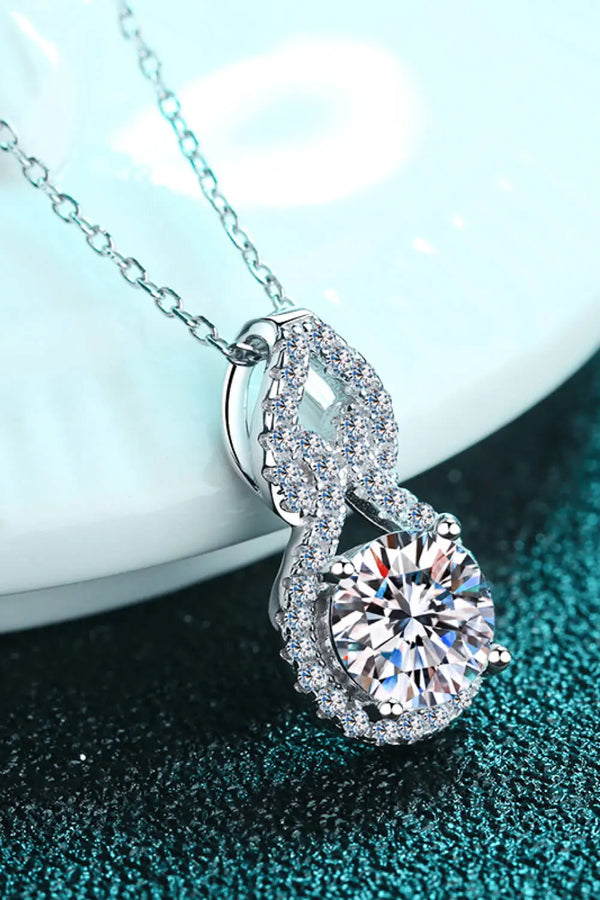 1 Carat Moissanite Pendant Necklace LOVCIA