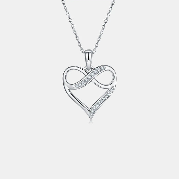 LOVCIA Moissanite 925 Sterling Silver Heart Necklace