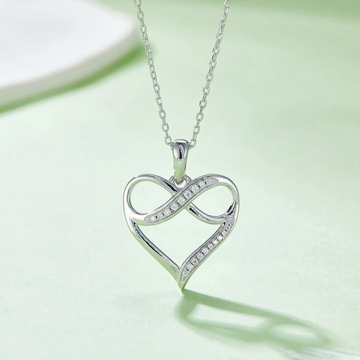 LOVCIA Moissanite 925 Sterling Silver Heart Necklace