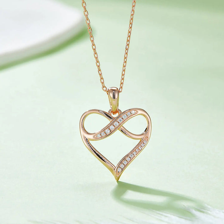 LOVCIA Moissanite 925 Sterling Silver Heart Necklace