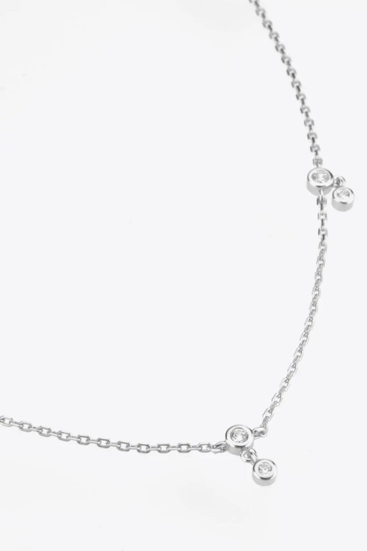 Zircon 925 Sterling Silver Necklace LOVCIA