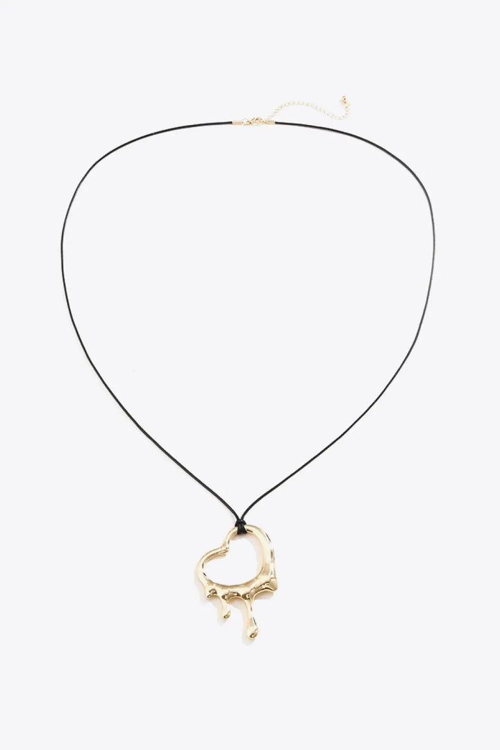 LOVCIA Heart Pendant Cord Necklace