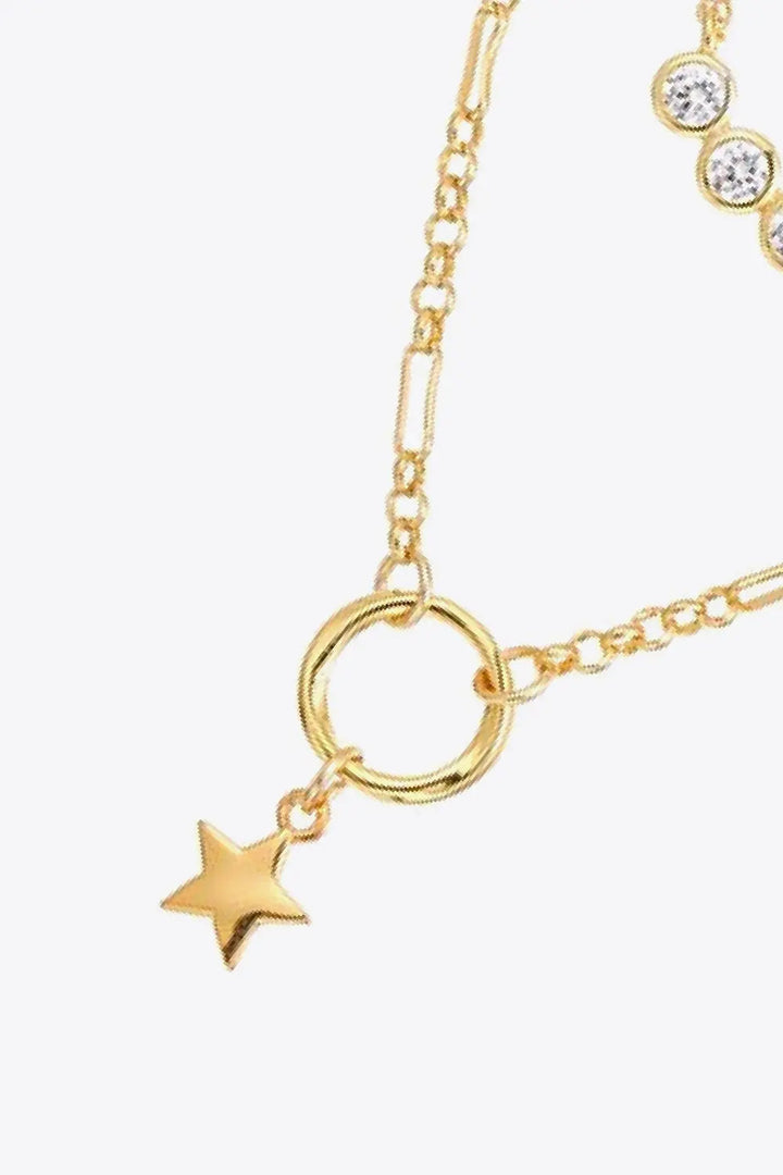 Zircon Star Pendant Necklace LOVCIA