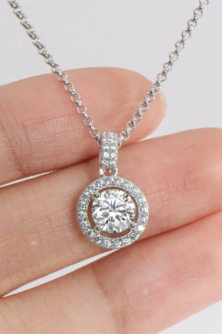 Zircon Pendant 925 Sterling Silver Necklace LOVCIA