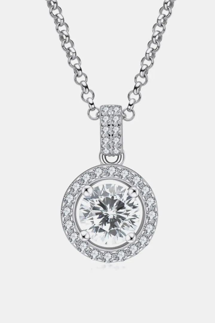 Zircon Pendant 925 Sterling Silver Necklace LOVCIA