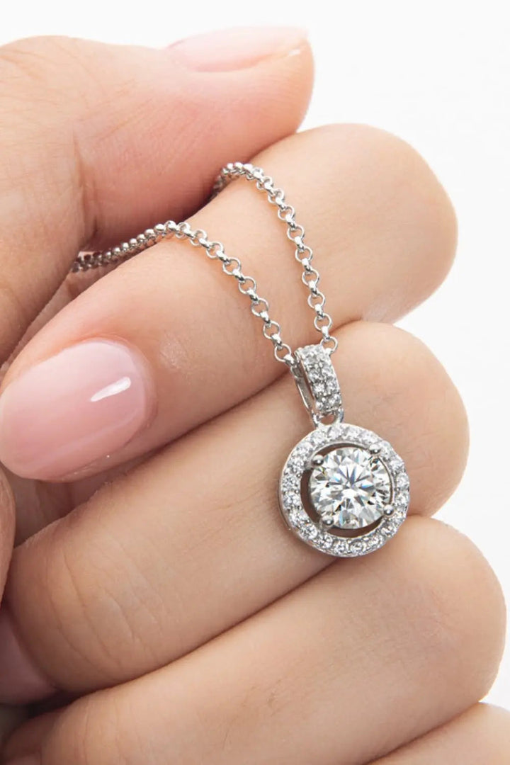 Zircon Pendant 925 Sterling Silver Necklace LOVCIA