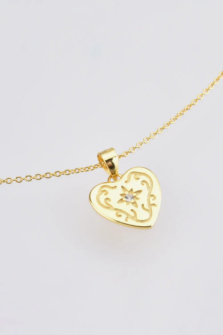 LOVCIA Heart Pendant 925 Sterling Silver Necklace