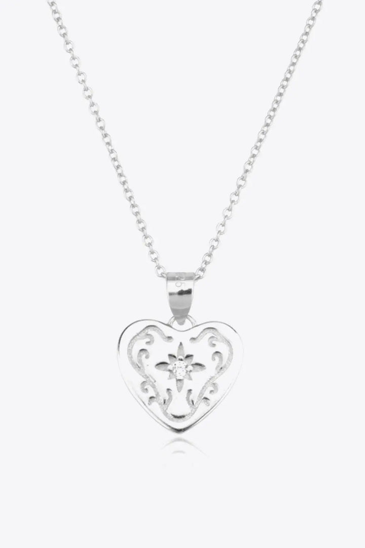 LOVCIA Heart Pendant 925 Sterling Silver Necklace