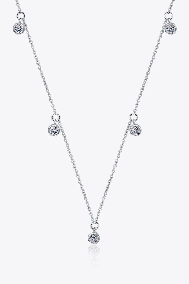 LOVCIA Moissanite Rhodium-Plated Necklace