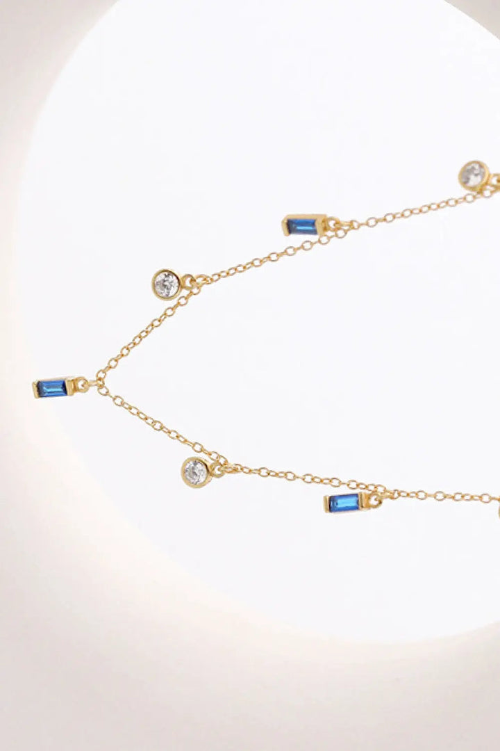 LOVCIA 18K Gold Plated Multi-Charm Chain Necklace