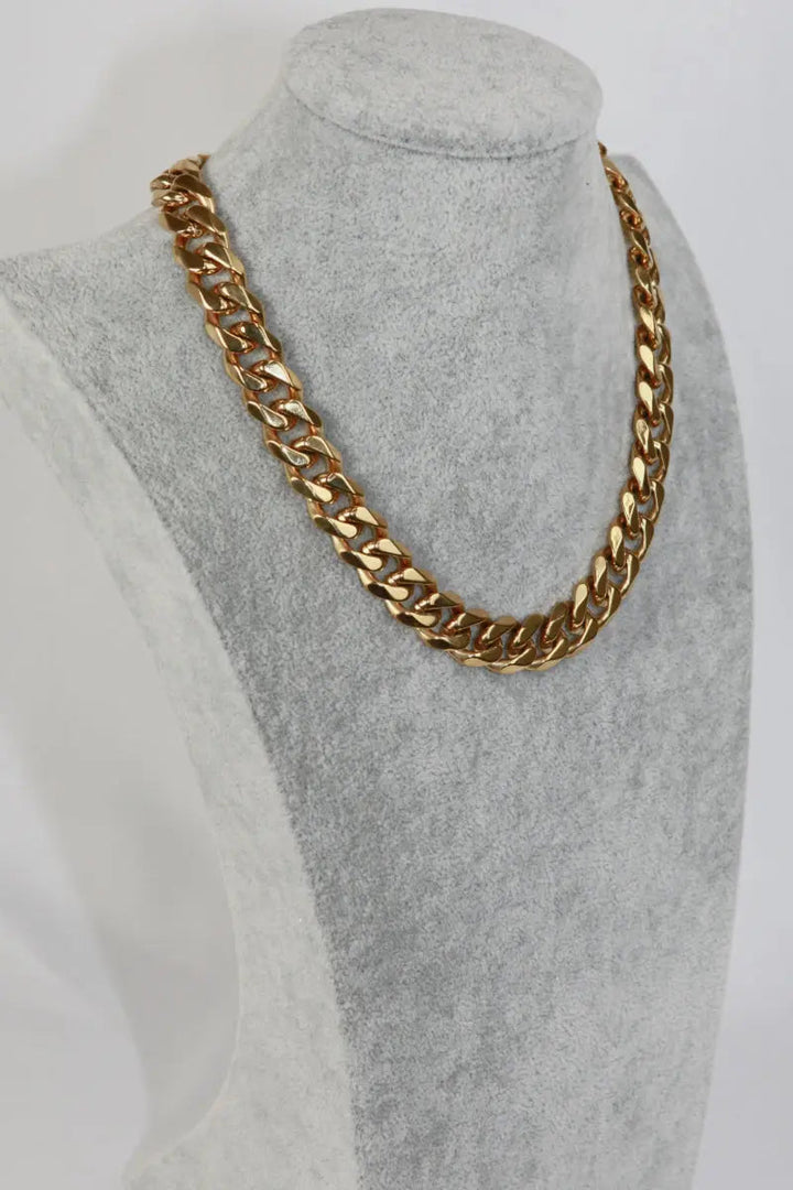 LOVCIA Thick Curb Chain Stainless Steel Necklace