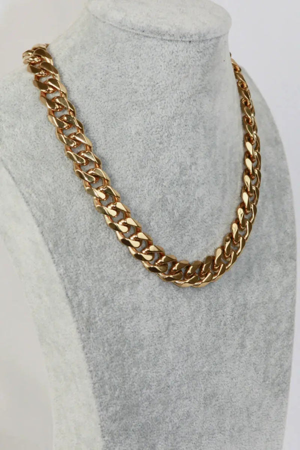 LOVCIA Thick Curb Chain Stainless Steel Necklace