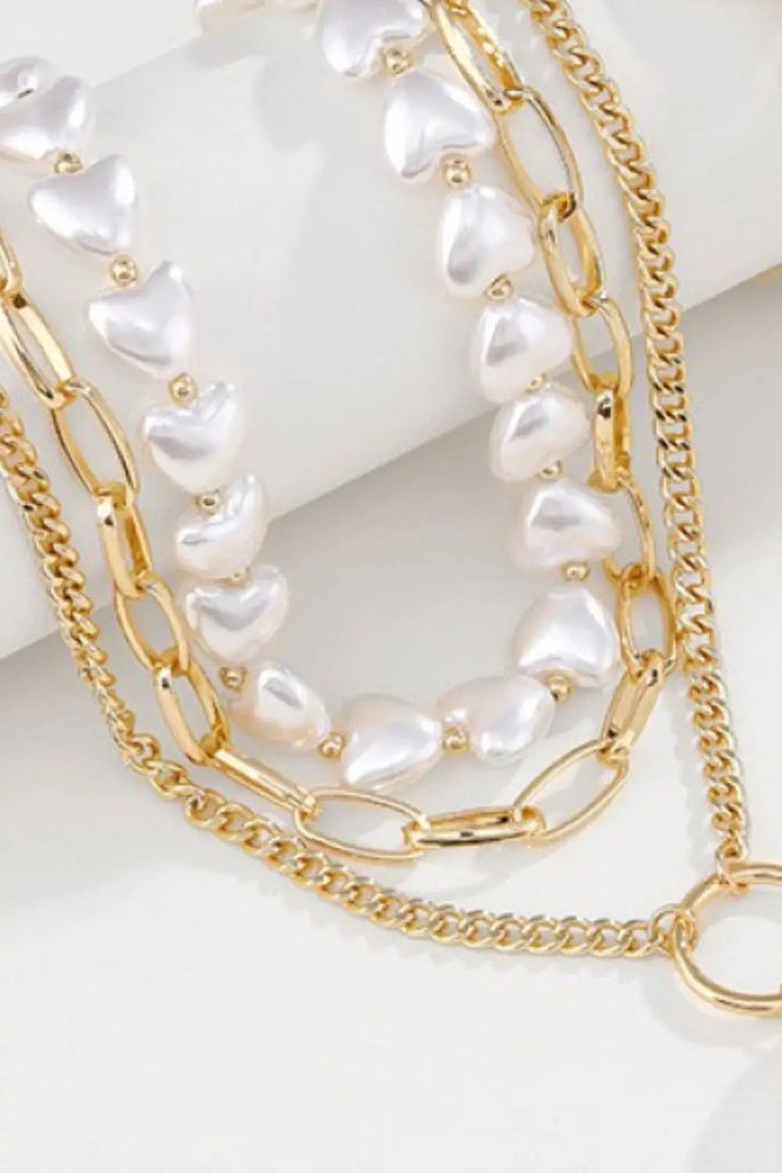 LOVCIA Three-Layered Pearl Necklace