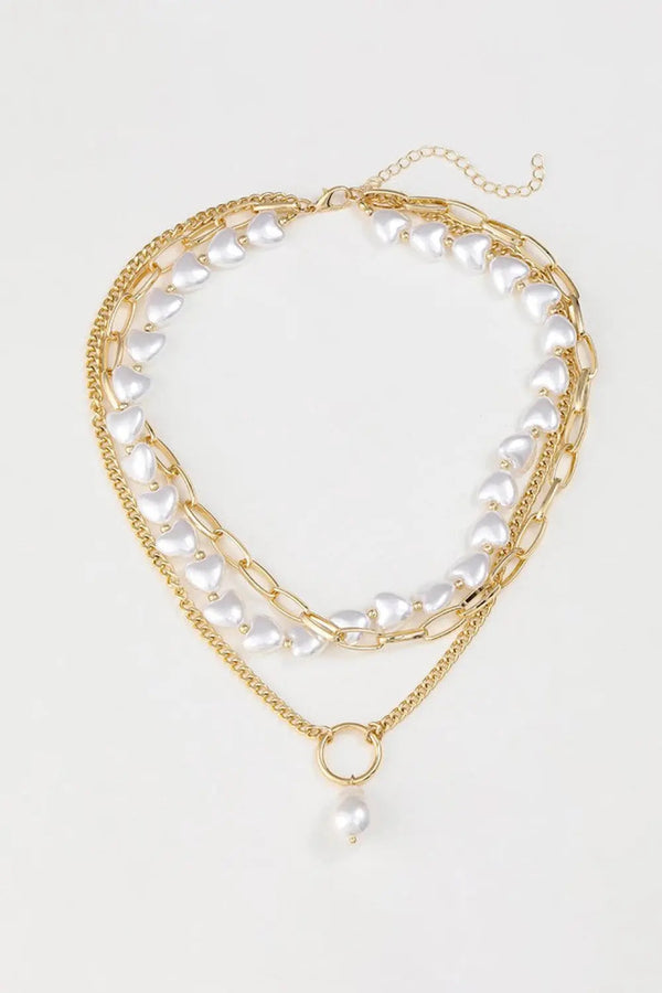 LOVCIA Three-Layered Pearl Necklace