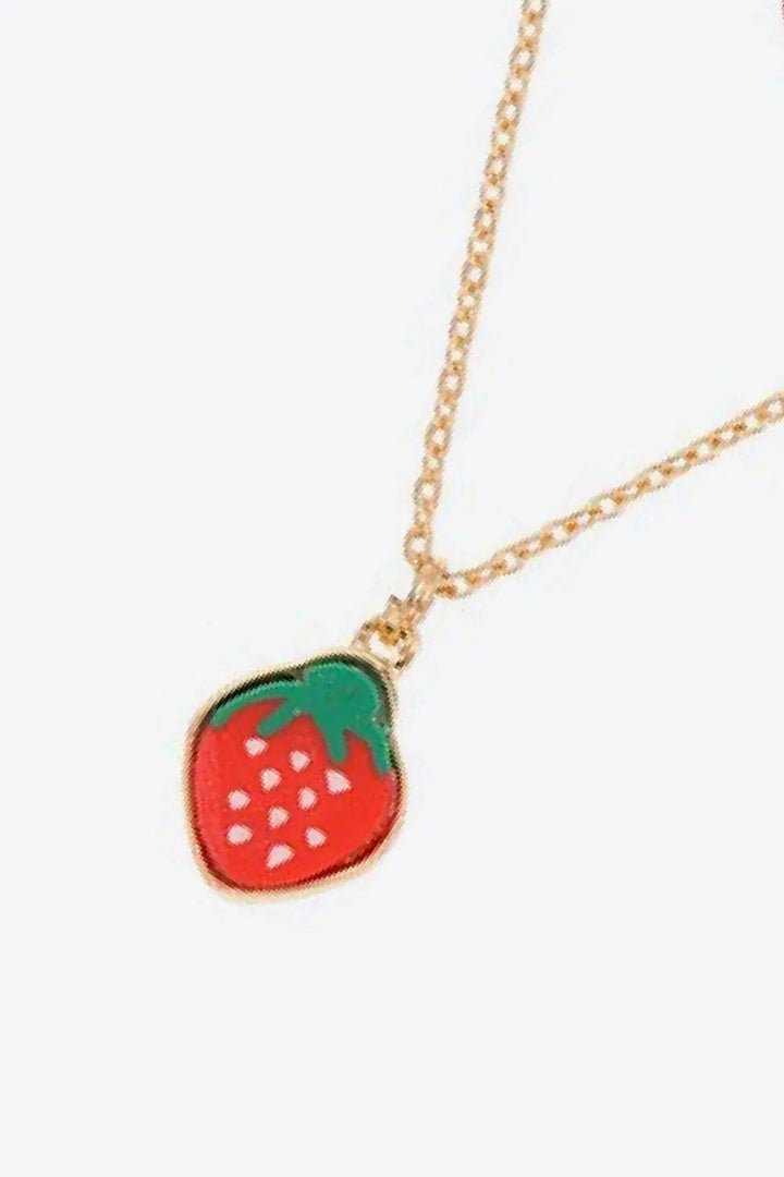 LOVCIA Fruit Pendant Double-Layered Necklace