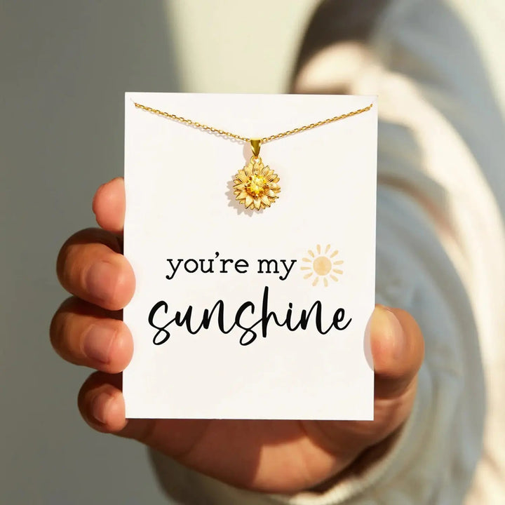 LOVCIA Sunflower Shape 18K Gold-Plated Pendant Necklace