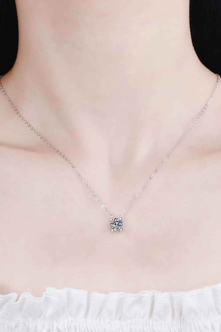 1 Carat Moissanite Chain Necklace LOVCIA