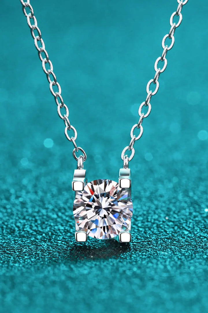 1 Carat Moissanite Chain Necklace LOVCIA