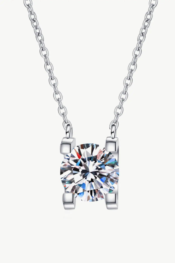 LOVCIA 1 Carat Moissanite Chain Necklace