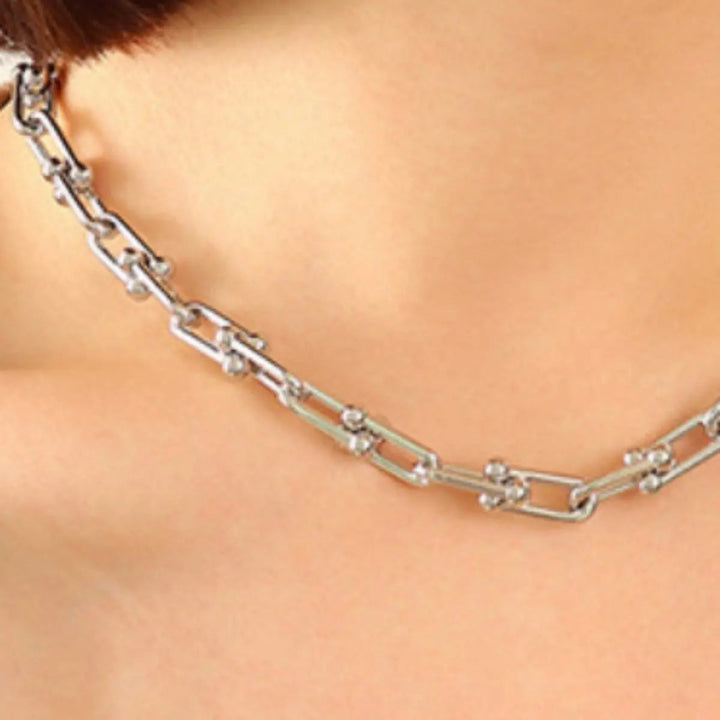 LOVCIA Chunky Chain Titanium Steel Necklace