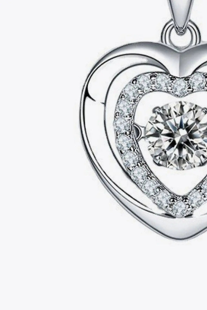 LOVCIA Moissanite Heart Pendant Necklace