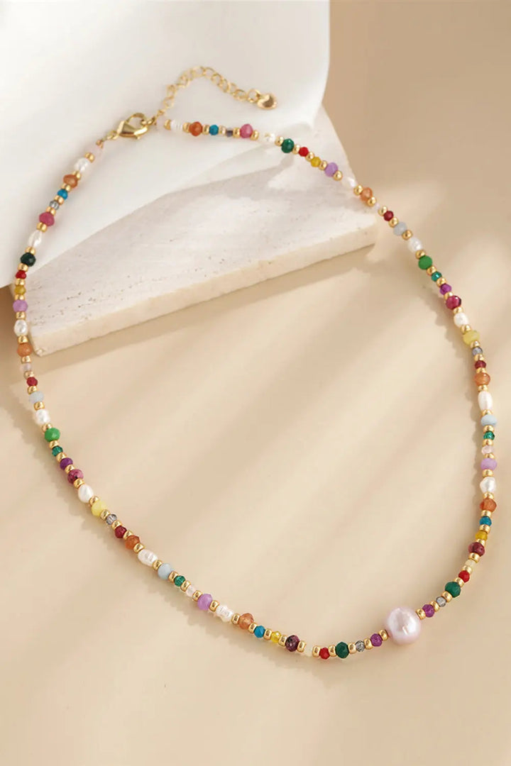 LOVCIA Multicolored Bead Necklace