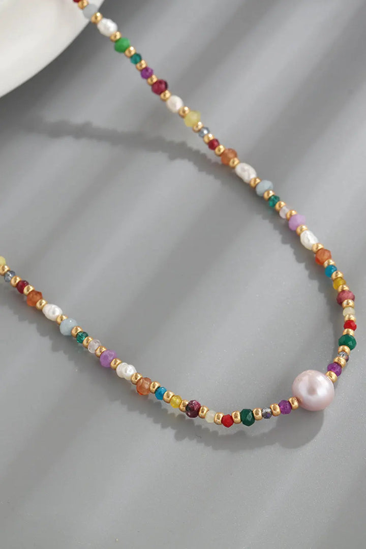 LOVCIA Multicolored Bead Necklace